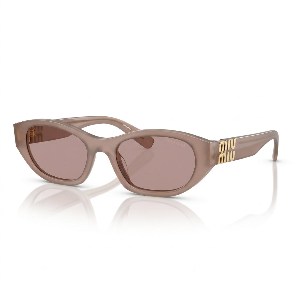 Miu Miu Women MU A03S Cat-Eye Opaline Pink / Violet Tint Sunglasses