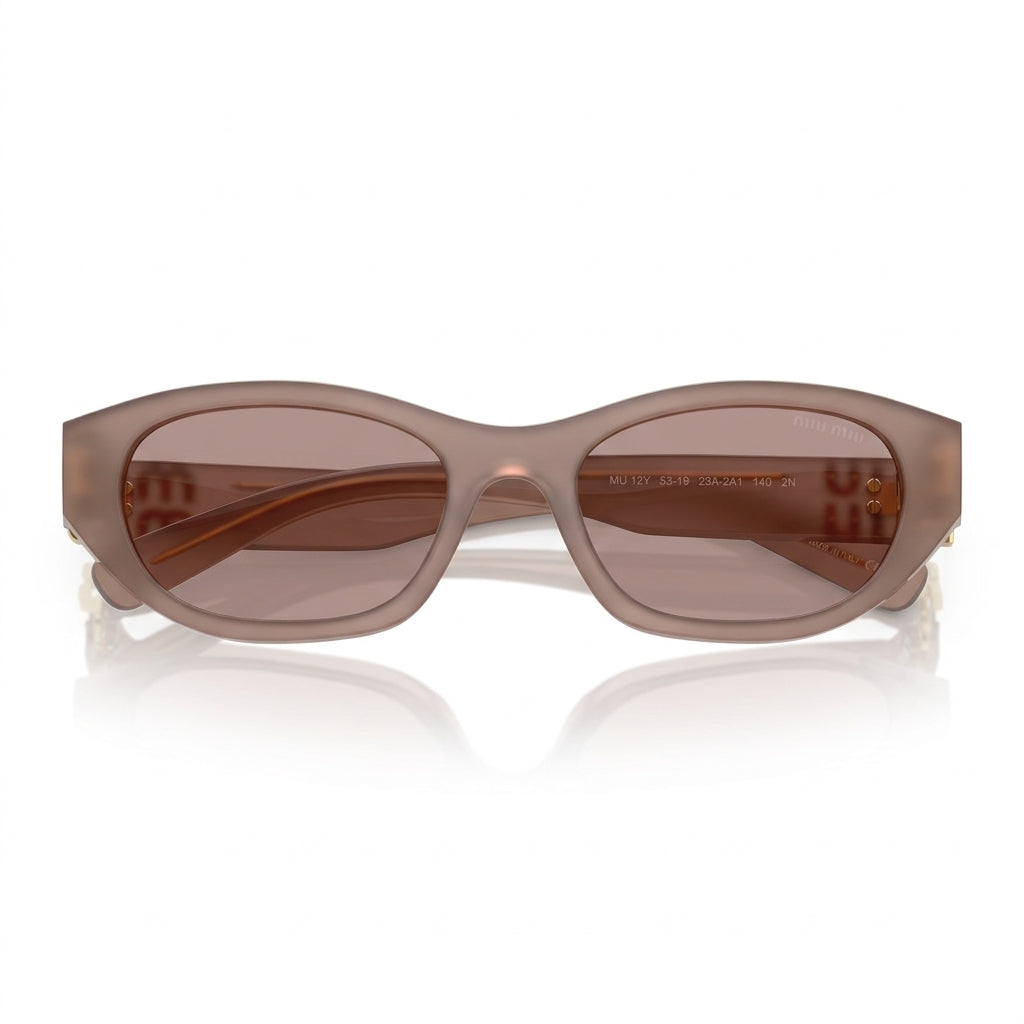 Miu Miu Women MU A03S Cat-Eye Opaline Pink / Violet Tint Sunglasses