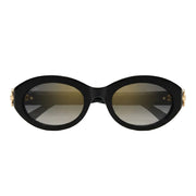 Cartier Signature C de Motif Women Black Sunglasses