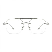 Chrome Hearts Unisex Silver Transparent Fluid Optical Glasses
