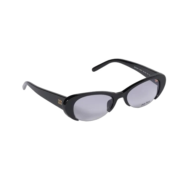 Miu Miu Women Vedette Oval Cut-Out Crystal Gradient Sunglasses
