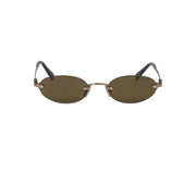 Miu Miu Women Rimless Oval Loden Green Sunglasses 
