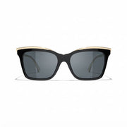 Chanel Women Butterfly Black Sunglasses
