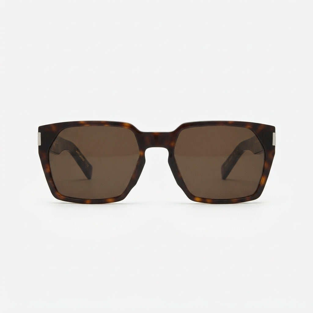 Saint Laurent SL 894 Men Square Havana Sunglasses