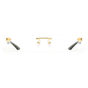 MAYBACH The Artist III Unisex Luxury 24K Gold / Emerald Buffalo Horn Eyeglasses 