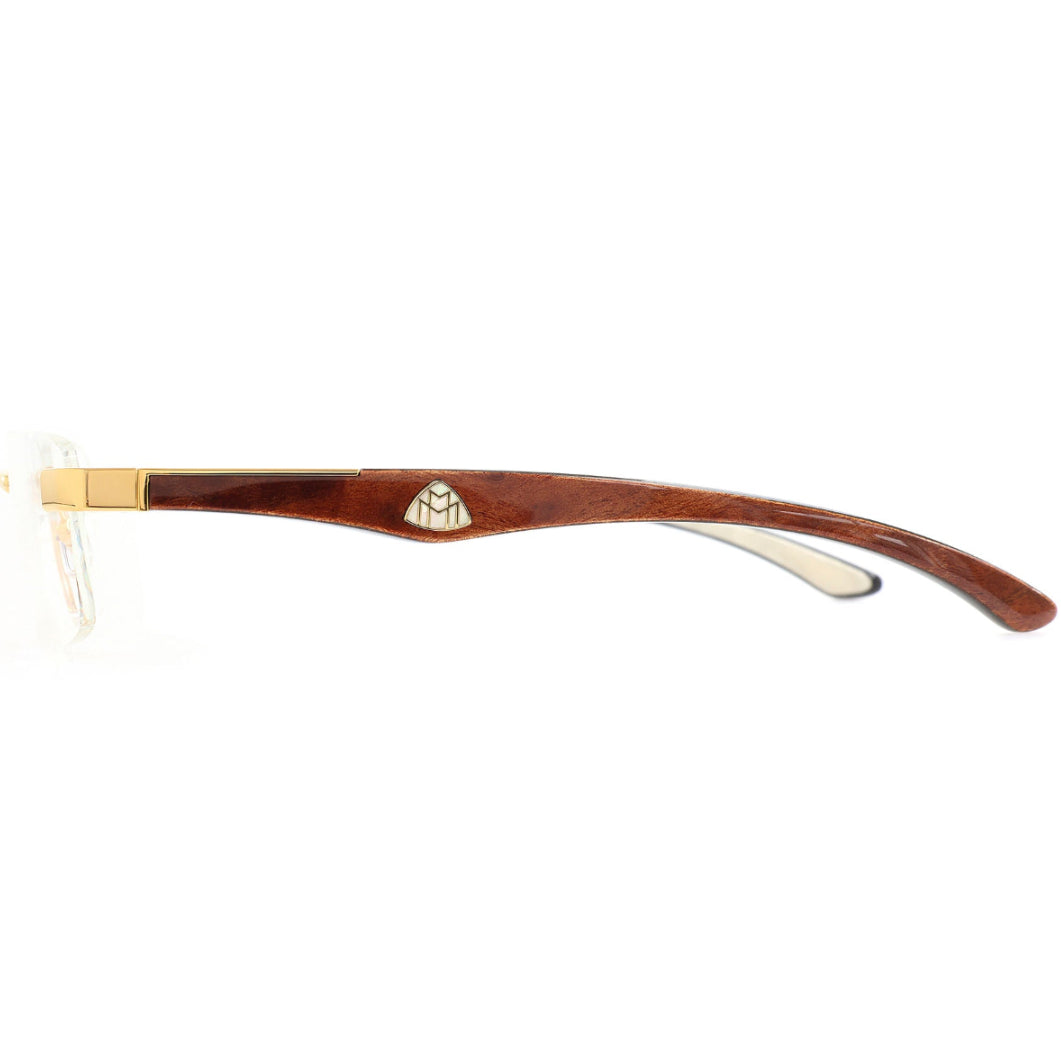MAYBACH The Artist III Unisex Luxury 24K Gold / Camphor Burr Eyeglasses
