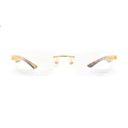 MAYBACH The Artist III Unisex Luxury 24K Gold / Dusty Lavender Madrone Eyeglasses 