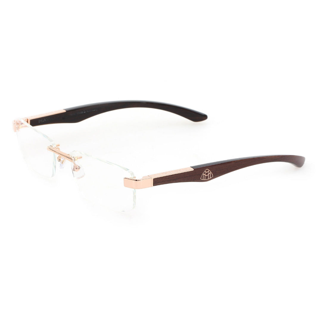MAYBACH The Artist III Unisex Luxury 18K Rose Gold / Wenige Eyeglasses