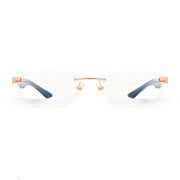 MAYBACH The Artist III Unisex Luxury 18K Rose Gold / White Burr Eyeglasses 