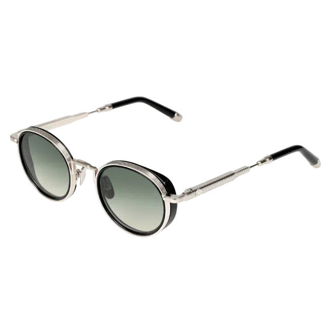 Maybach THE BOULEVARD I Unisex Palladium Titanium Black Acetate Green Gradient Luxury Sunglasses
