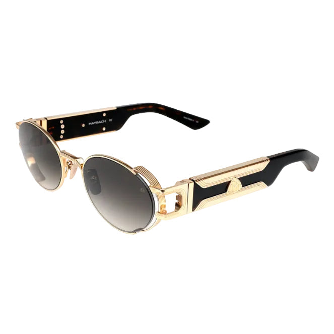 Maybach The Drive I Men 22K Mellow Gold Titanium / Blue-Grey Gradient Sunglasses