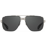 Maybach THE DAWN I Unisex Platinum Titanium Fango Wood Dark Grey Luxury Sunglasses