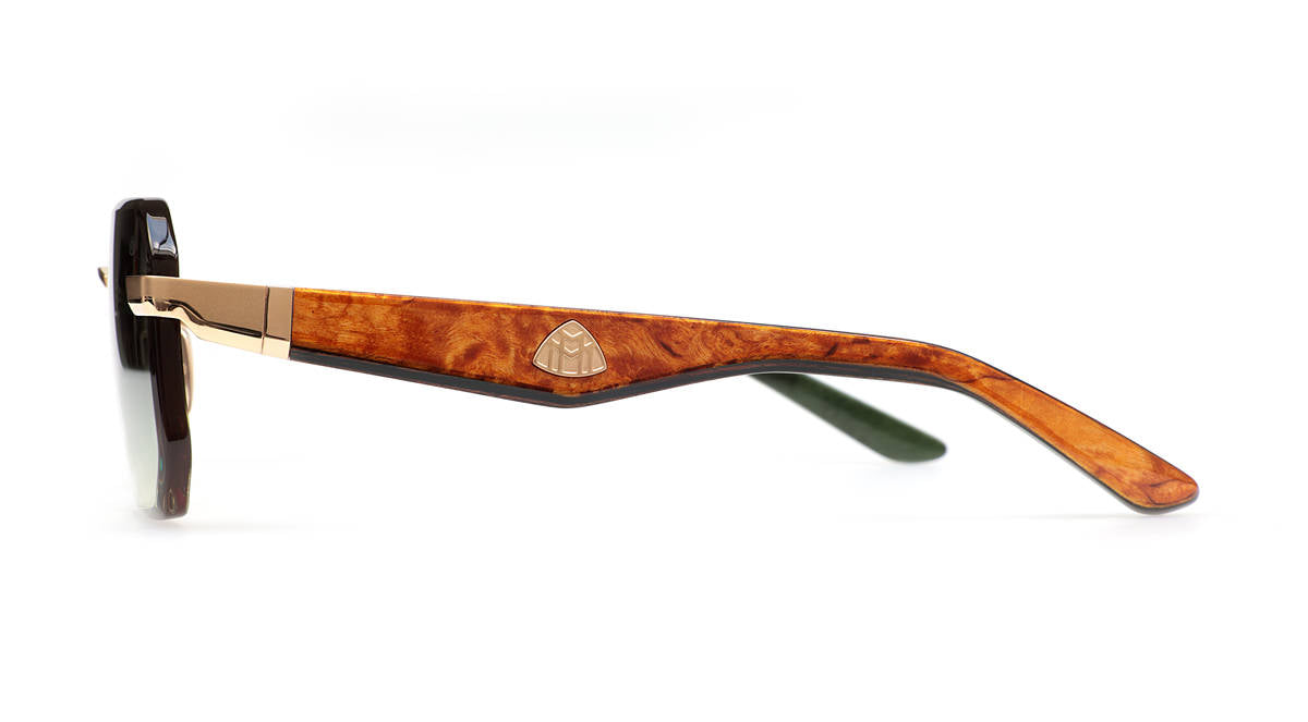 Maybach THE VISIONIST SUN I Unisex 22K Gold / Green Gradient Sunglasses