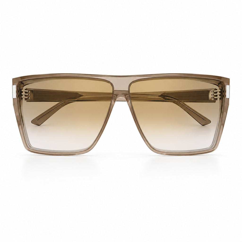 Saint Laurent Unisex SL 756 Transparent Sand and Brown Gradient Sunglasses