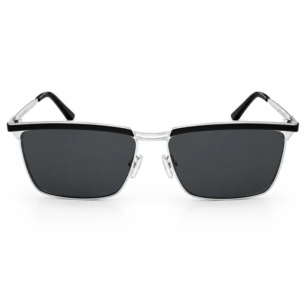 Saint Laurent Men SL 795 Joe Square Silver / Black Sunglasses   