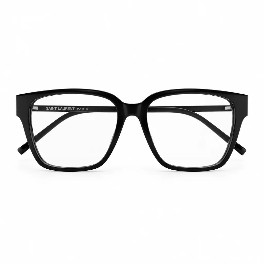 Saint Laurent Women SL M48O_A/FN 002 54 Transparent Black Optical Glasses