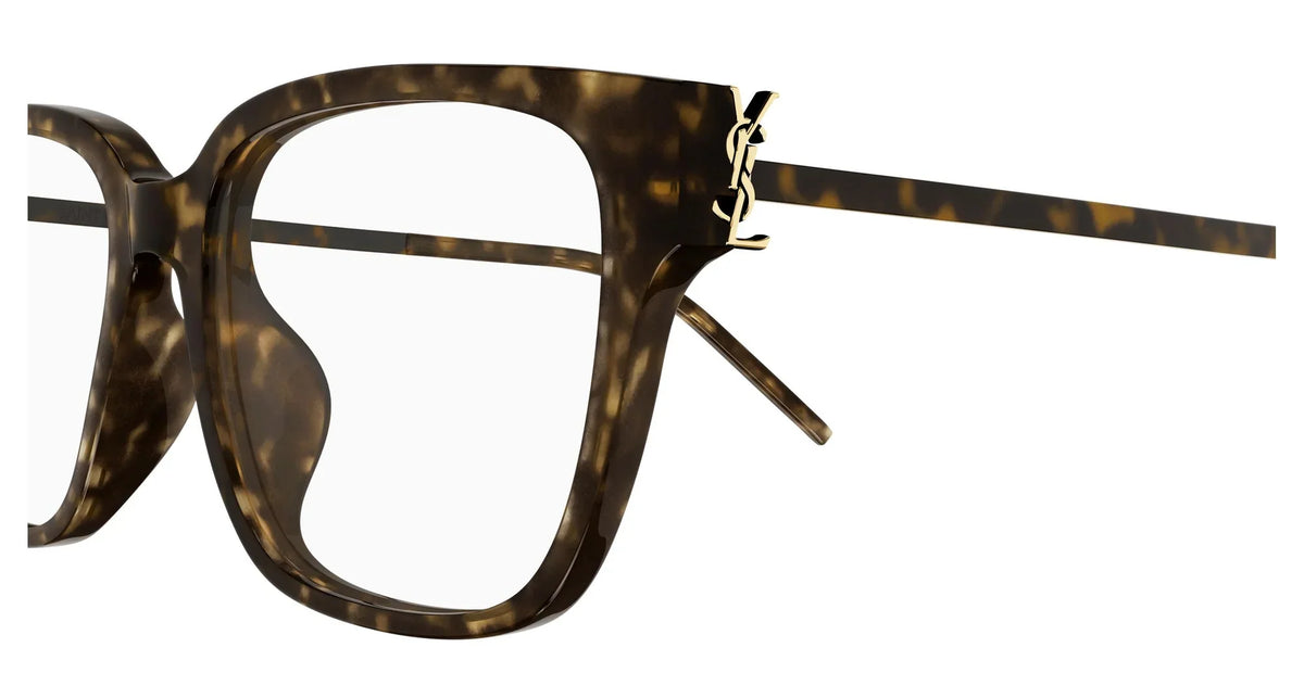 Saint Laurent Women SL M48O_A/FN 003 54 Transparent Havana Optical Glasses