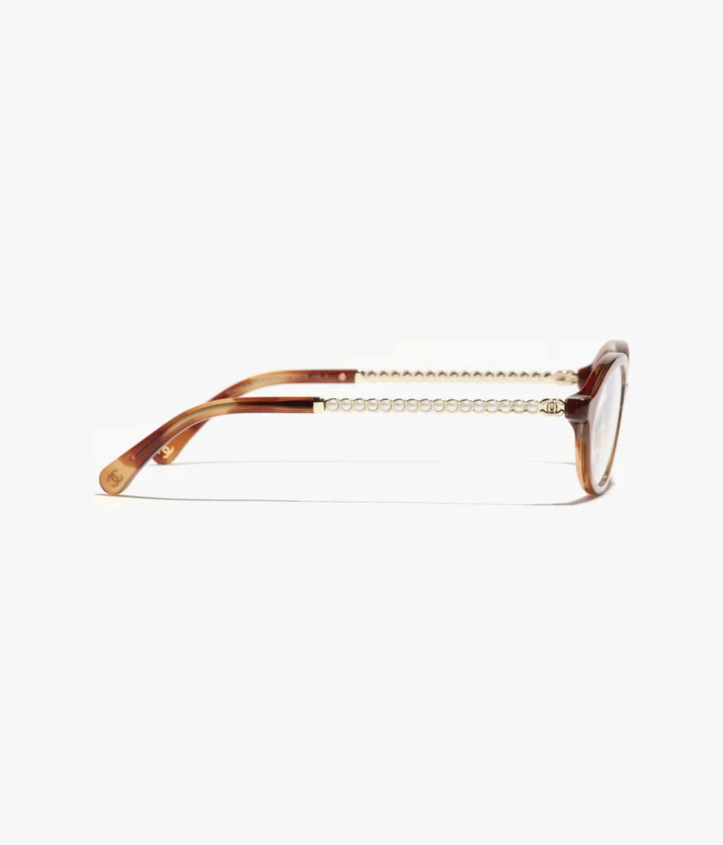 Chanel Women Optical Oval Dark Tortoise Eyeglasses