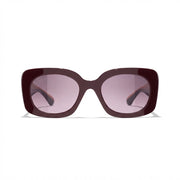 Chanel Women Square Red Sunglasses