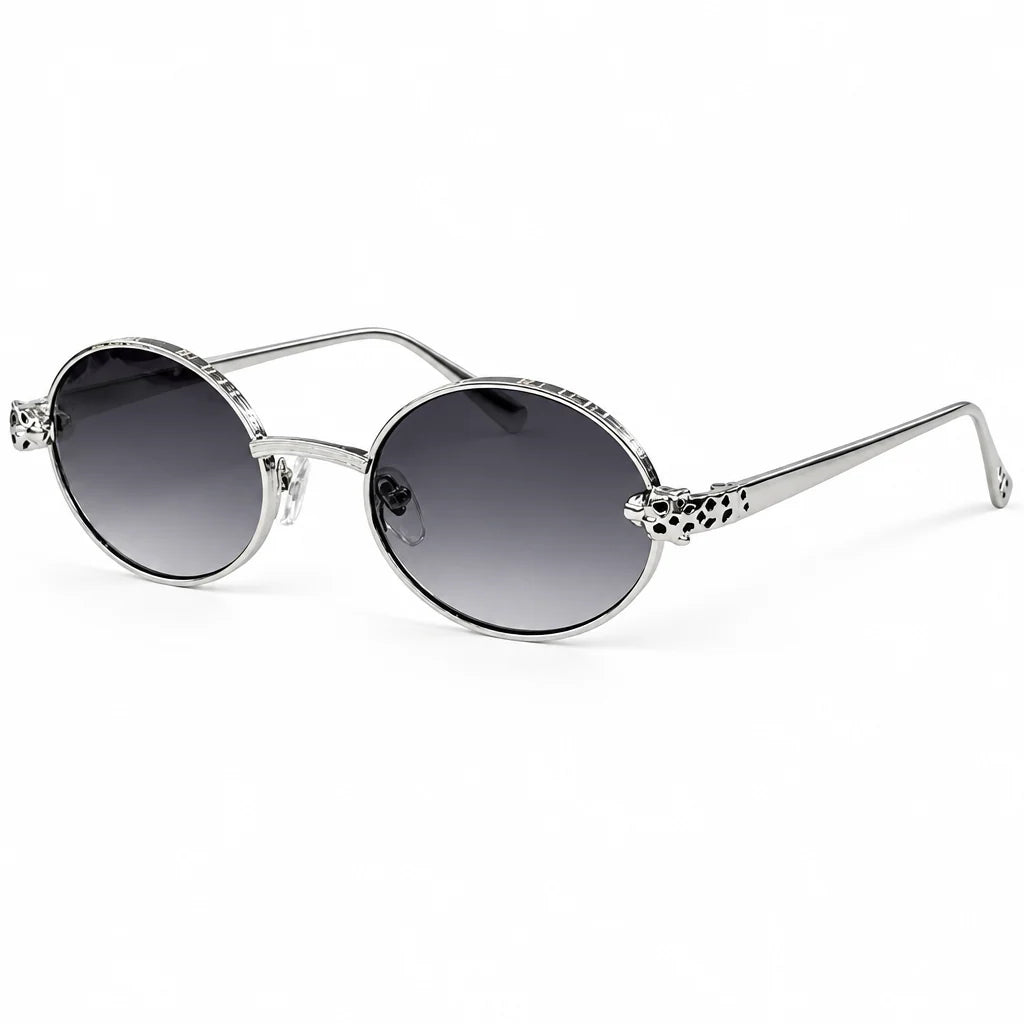 Cartier Panthère de C Women Round Gradient Grey Sunglasses