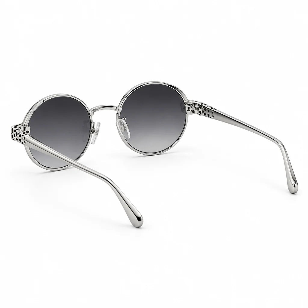 Cartier Panthère de C Women Round Gradient Grey Sunglasses