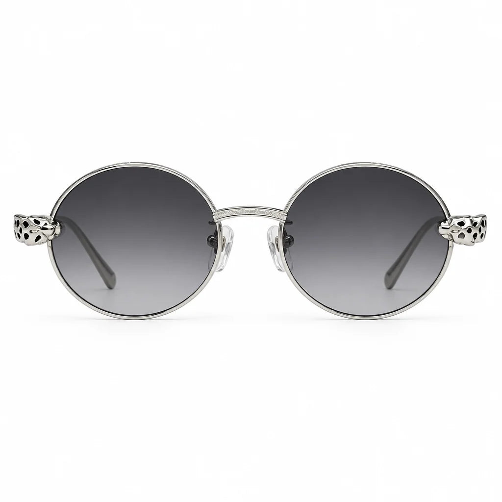 Cartier Panthère de C Women Round Gradient Grey Sunglasses