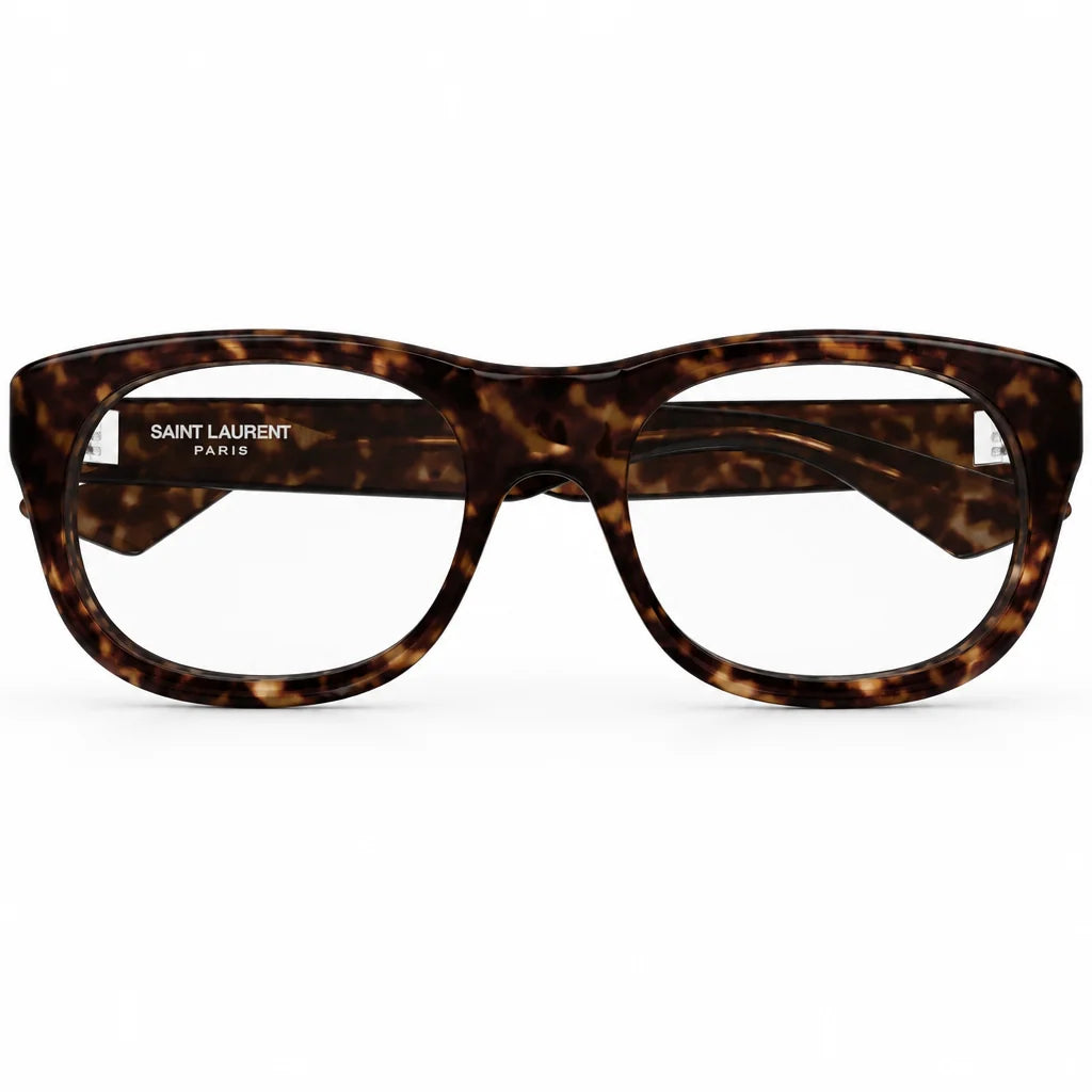 Saint Laurent Women SL 815 Romy Squared Oval Tortoise Sunglasses