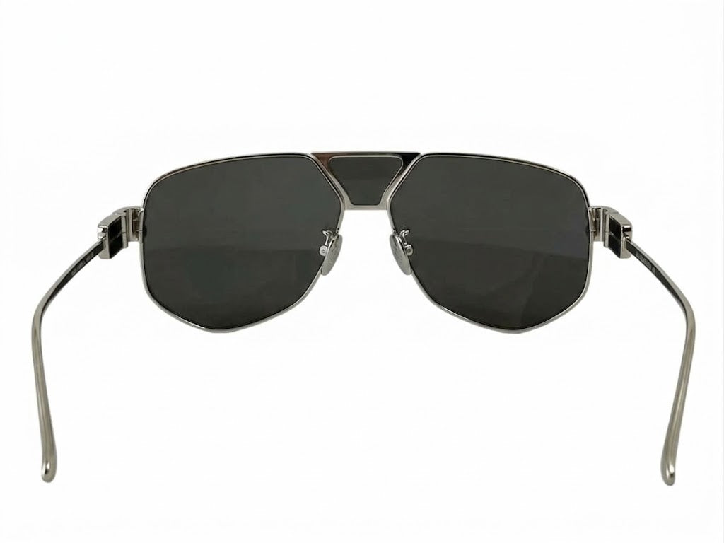 Balenciaga BB2267 Men Silver / Black Sunglasses