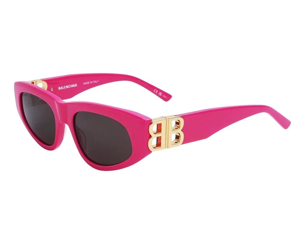 Balenciaga Women Dynasty Pink / Gold D-Frame Sunglasses