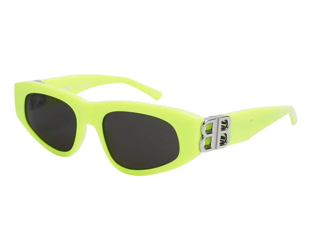 Balenciaga Women Dynasty Yellow / Silver D-Frame Sunglasses