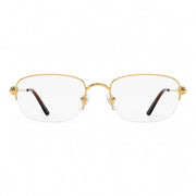 Cartier Unisex Semi-Rimless Square Optical Frames Eyeglasses