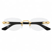 Cartier Women Rimless Cat-Eye Transparent Eyeglasses,
