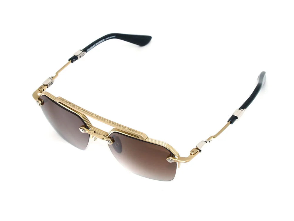 Chrome Hearts Bidi Esem 3090 Unisex Gold Frame / Brown Gradient Sunglasses