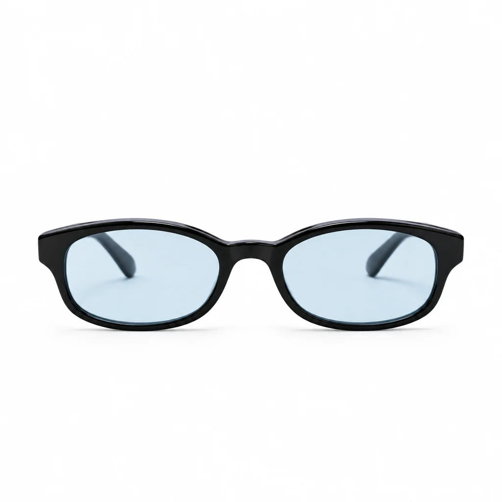Chrome Hearts Unisex Low Rider Black & Light Blue Gothic Sunglasses