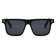 Chrome Hearts Unisex Box Lunch-A 1855 Black & Silver Gothic Sunglasses