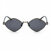 Chrome Hearts Diamond Dog 1412 Unisex Black Dark Grey Oval Diamond Sunglasses