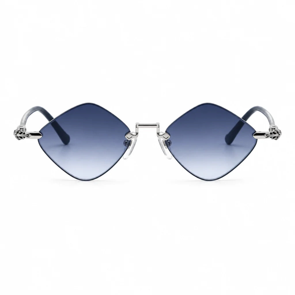 Chrome Hearts Diamond Dog 2159 Unisex Grey Diamond Sunglasses