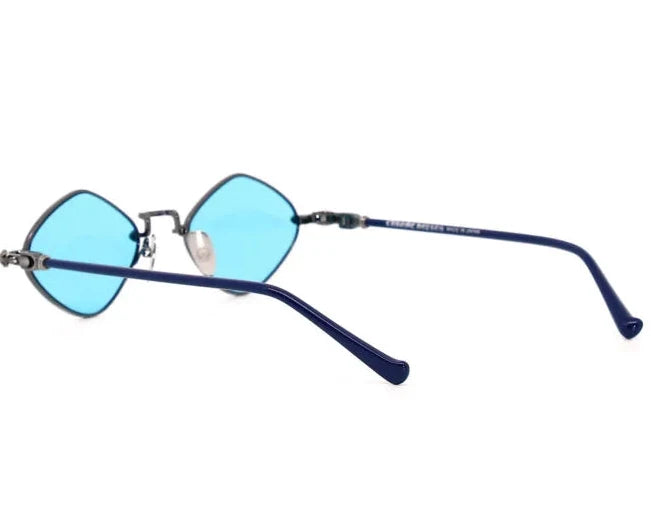 Chrome Hearts Diamond Dog 2621 Unisex Blue & Chrome Diamond Sunglasses