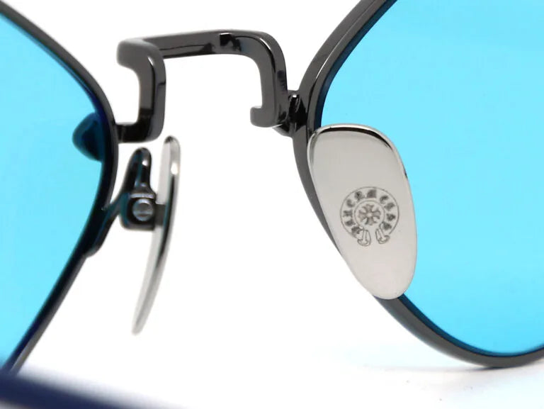 Chrome Hearts Diamond Dog 2621 Unisex Blue & Chrome Diamond Sunglasses