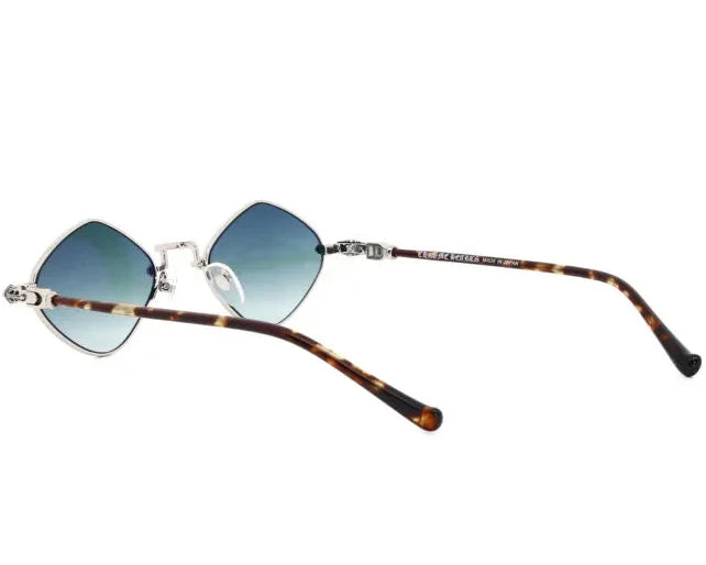 Chrome Hearts Diamond Dog 2153 Unisex Silver & Tortoiseshell Diamond Sunglasses