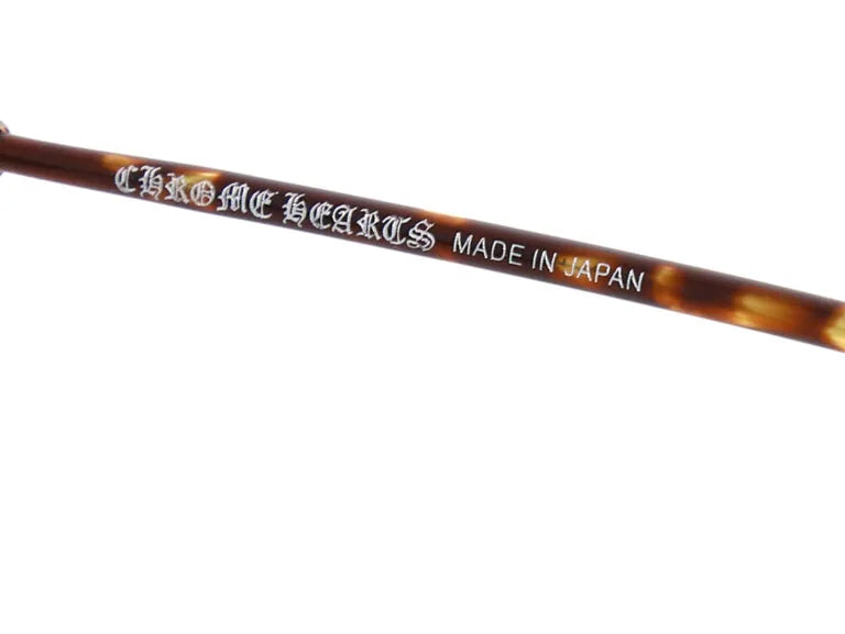 Chrome Hearts Diamond Dog 2153 Unisex Silver & Tortoiseshell Diamond Sunglasses