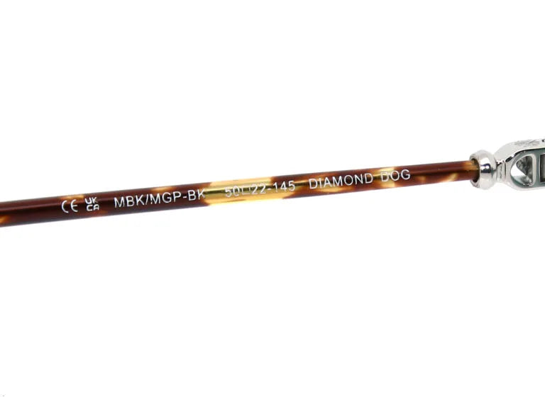 Chrome Hearts Diamond Dog 2153 Unisex Silver & Tortoiseshell Diamond Sunglasses
