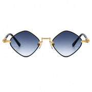 Chrome Hearts Diamond Dog 2155 Unisex Gold & Black Diamond Sunglasses