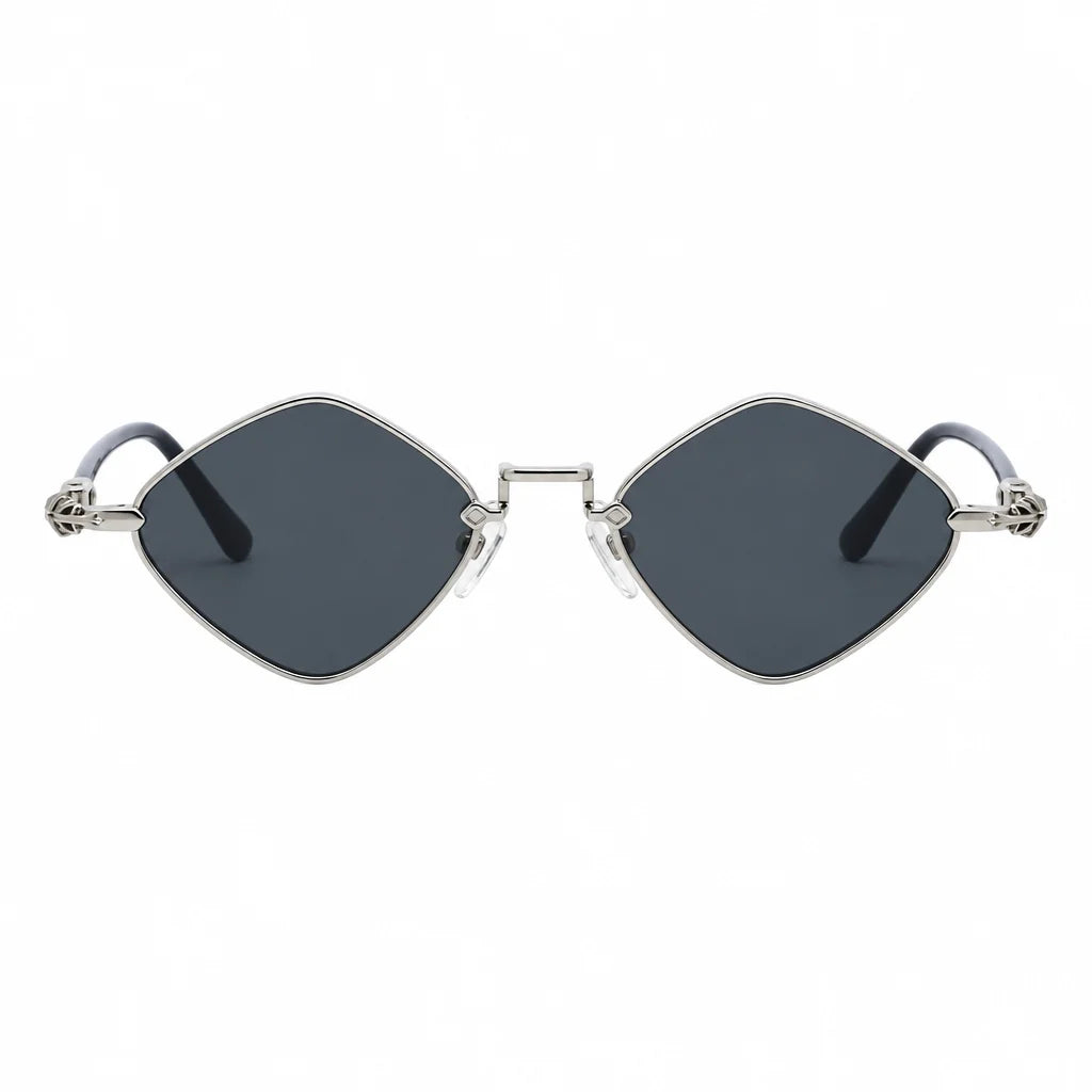 Chrome Hearts Diamond Dog 2160 Unisex Dark Grey Diamond Sunglasses