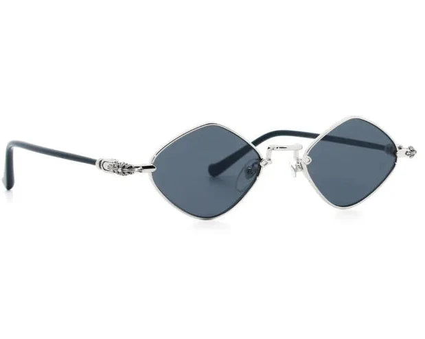 Chrome Hearts Diamond Dog 2160 Unisex Dark Grey Diamond Sunglasses