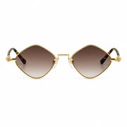 Chrome Hearts Diamond Dog 2157 Unisex Gold & Tortoiseshell Diamond Sunglasses