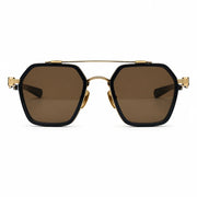 Chrome Hearts Hotation 2633 Unisex Matte Black & Gold Gothic Geometric Sunglasses