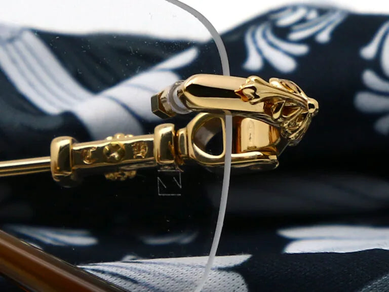 Exclusive Chrome Hearts Pills III Gold Titanium Rimless Square Glasses
