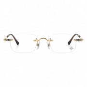 Chrome Hearts Pills III Sterling Titanium Rimless Square Glasses