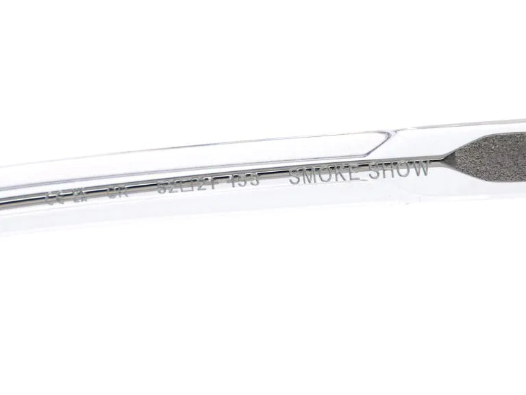 Chrome Hearts Smoke Show 3360 Unisex Clear Crystal & Silver Gothic Round, Rectangular Sunglasses